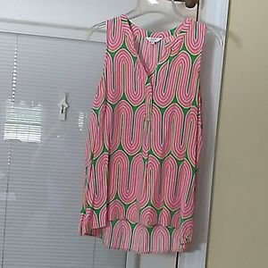 Medium pink white orange and green crown and ivy